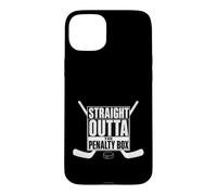 Ice Hockey Player Gift Straight Outta The Penalty Box Coque pour iPhone 15 Plus