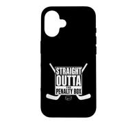 Ice Hockey Player Gift Straight Outta The Penalty Box Coque pour iPhone 16