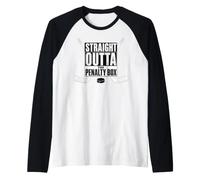 Ice Hockey Player Gift Straight Outta The Penalty Box Manche Raglan
