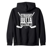 Ice Hockey Player Gift Straight Outta The Penalty Box Sweat à Capuche