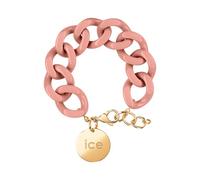ICE - Jewellery - Chain Bracelet - Clay - Bracelet Mailles XL de Couleur Rose pour Femmes Fermé d'Une Médaille Dorée (020350)