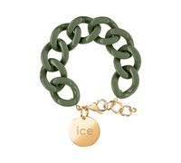ICE-WATCH - Jewellery - Chain Bracelet - Khaki - Gold - Bracelet Mailles XL de Couleur Kaki pour Femmes Fermé d'Une Médaille Dorée (020923)