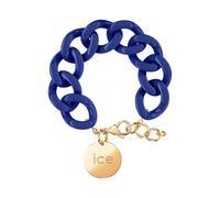 ICE - Jewellery - Chain Bracelet - Lazuli Blue - Gold - Bracelet Mailles XL de Couleur Bleue pour Femmes Fermé d'Une Médaille Dorée (020921)