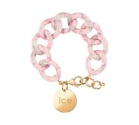 ICE Watch - Chain Bracelet - Pearl Nude - Bracelet Mailles XL de Couleur pour Femmes Fermé d'Une Médaille Dorée (020996)