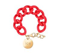 ICE-WATCH - Jewellery - Chain Bracelet - Red Passion - Gold - Bracelet Mailles XL de Couleur Rouge pour Femmes Fermé d'Une Médaille Dorée (020929)