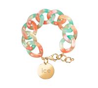 ICE Watch - Chain Bracelet - Turquoise Nude - Bracelet Mailles XL de Couleur pour Femmes Fermé d'Une Médaille Dorée (020997)