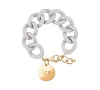 ICE - Jewellery - Chain Bracelet - Wind - Bracelet Mailles XL de Couleur Grise pour Femmes Fermé d'Une Médaille Dorée (020352)