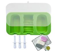 Ice Lolly Moulds, Ice Cream Silicone Mold, Cakesicle 3-Cavity Freezer Sticks, Flexible Easy Release Design, Reusable Food Safe Construction, Ideal for Home Kitchen, 19x10x2.5cm