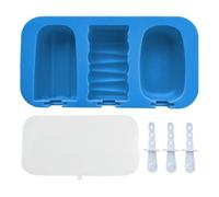 Ice Lolly Moulds, Silicone Ice Cream Mold, Cakesicle Freezer Tray, Reusable Stick Molds for Kids Snacks Baby Food Fruit Yogurt bites Homemade Treats in Kitchen or Freezer 7.48x3.94x0.98 Inches