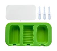 Ice Lolly Moulds, Silicone Ice Cream Mold, Cakesicle Freezer Tray, Reusable Stick Molds for Kids Snacks Baby Food Fruit Yogurt bites Homemade Treats in Kitchen or Freezer 7.48x3.94x0.98 Inches