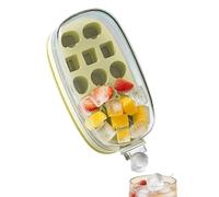 Ice Maker Bottle - 2-In-1 Portable Press Dispenser, Ice Making Bottle for Water, Versatile Beverage Chiller, Whiskey Coffee Kit with Leak-Proof Lid, Cooler Food Gear for Spherical Production