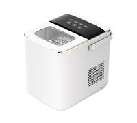 Ice Maker,Fabrique des en 6 minutes, à raison de 9 par cycle,Peut Contenir Jusqu'à 108 Glaçons,Taille Réglable,Fenêtre Transparente,Cuillère à Glaçons et un Panier à Glaçons (White)