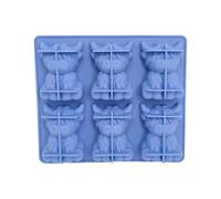 Ice Mold - 3D Cow Shape 6 Cavity Tray Easy Release | Reusable Silicone Ice Maker Creative Slow Melt Drink Cooling Design for Whiskey, Cocktails, Party Pool, Picnic, Camping or Daily Use