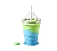 Ice Mold Bottle With Straw, Foldable Coffee Cup, Ice Sphere Maker Mug