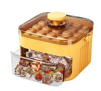 Ice Mold Box, Double Layer Tray, Non Stick Ices Mold, 50 Cavity Portable Ice Maker for Daily Life Kitchen Pool Picnic Camping Vacation Beverages Whiskey Cocktails Sodas Yogurt Lemonade Drinks