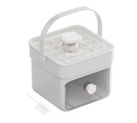 Ice Mold Tray - Easy Release Molds With Handle And Lid,Reusable Press Type Double Layer Making Tool For Coffee Whiskey Drinks Tea Home Cocktails Camping Gathering