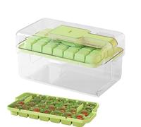 Ice Mold Tray - Reusable Double Layer Maker | Abs Pp Kitchen Gadget, Green Ice Making Tool For Cocktails Whiskey Coffee And Home Outdoor Gatherings