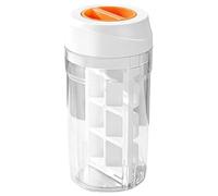 Ice Molds - 8-Compartment With Lid Spill Proof | Large Capacity Ice Trays For Freezers | For Drink Coffee Juice Milk Beer Whiskey Bourbon Home Apartment Office Camping And Others