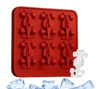 Ice Molds For Cocktails - 6-Hole Silicone Cube Ice Mold - Race Car Shape Reusable Cube Maker Baking Tools, Kitchen Gadgets For Chilling Drinks Freezer Juice Whisky Cocktail