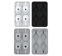 ice molds - rocket shape tray, 4 cavity maker, non stick freezer mold | reusable drink accessory for whiskey cocktails sodas juices lemonade party daily life pool picnic camping