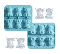 Ice Molds Silicone - Easy Release Trays, Large Size with Sealed Lid, Flexible Rubber Material, Spill Proof Beverage Tool, for Whiskey Cocktail Chilling and Summer Party Entertaining