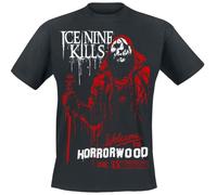 Ice Nine Kills Comic Silence Homme T-Shirt Manches Courtes Noir M 100% Coton Regular/Coupe Standard