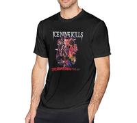 Ice Nine Kills The Silver Scream T Shirt Men's Fashion Cotton Crew Neck Short Sleeve Tunics Black Manches Courtes(Small)