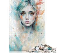 Ice Nymph Puzzle 1000 Pieces Cadeau Unique Jeu Éducatif Défi Jouet À De Qualité Supérieure Peinture Art pour Adultes Et Enfants À Partir De 12 Ans 1000pcs (75x50cm)