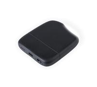 Xoopar Batterie externe Ice‑P 5000 mAh + câble multi – 28% plastique recyclé – Noir