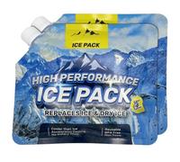 Ice Pack - Accumulateur de Froid Longue Durée - Bloc Refrigerant pour Glaciere - Pain de Glace Mini - Pack Glace Glaciere - 2PCS