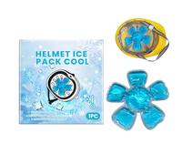 Ice Pack Hat, Ice Packet, Helmet Cooling Reusable Pad, Flexible Soothing Comfort Cooler for Headache Relief, Injuries, Wisdom Teeth Recovery, Fever, and Hangover, 6.89x6.5 Inches