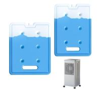 Ice Packs Cooler Device, Portable Handle Reusable 2-Piece, Freezer Packs with Sturdy Build, Reliable Chilling Function with Comfort, High-Performance Accessory, Essentials for Home Office Travel
