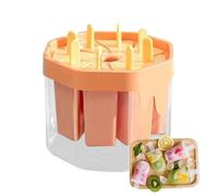 Ice Pop Mold 8 Cavity Maker Reusable Non Stick Ice Cream Mold Easy Release DIY Treat Maker For Juice Milk Fruit Dessert Home Kitchen Summer Party Freezer Accessories