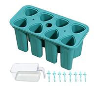 Ice Pop Mold - 8-Cavity Reusable Easy-Release Freezer Tray | Reusable Popsiclee Molds | Ice Cream Containerwith Sticks | For Party Home Bar Kitchen Yogurt Juice Kids Adult