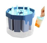 Ice Pop Molds - 8-Cavity Reusable Silicone Tray, Non-Stick Maker, Food Mold for Juice, Milk, Fruit, and Beverage, Perfect for Home, Restaurant, Apartment, or Summer Freezer Fun