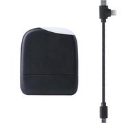 - Ice-Powerbank - Batterie Externe 5000 Mah Avec Lumière Tactile Intégrée Adaptée À Tous Les Smartphone Iphone,Samsung,Huawei,Xiaomi,Lg,Tablette En Plastique Recyclé Certifié Grs - Noir[Z1222]