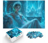 Ice Queen on Throne, Puzzle Papier 1000 Pièces, 1000pcs (40x28cm) | Pour un Noël sans écran : Puzzle 1000 pièces adulte ; pour un cadeau qui reste agréable bien après les fêtes.