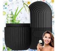 Ice Roller,Ice Roller Visage,Glacon Visage,Massage de la Glace pour Les Yeux Réutilisable,Soins de la Peau Compresse de Glace Rétrécit Les Pores Réduit Les Poches Améliore l'élasticité de la Peau