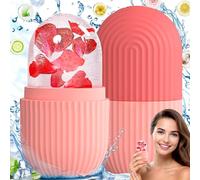 Ice Roller,Ice Roller Visage,Glacon Visage,Massage de la Glace pour Les Yeux Réutilisable,Soins de la Peau Compresse de Glace Rétrécit Les Pores Réduit Les Poches Améliore l'élasticité de la Peau