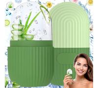 Ice Roller,Ice Roller Visage,Glacon Visage,Massage de la Glace pour Les Yeux Réutilisable,Soins de la Peau Compresse de Glace Rétrécit Les Pores Réduit Les Poches Améliore l'élasticité de la Peau