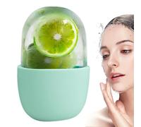 Ice Roller, Silicone Ice Mold Beauty Tool, 5.31x2.76x1.89 Inches Compact Design, Facial Firming and Toning Massager for Puffiness, Glowing Skin, Spa, Travel Kit, Vacation Use