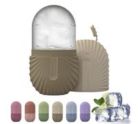 Ice Roller Visage, Rouleau De Glacon Visage Réutilisable, Moule À Glaçons En Silicone Pour Massage, Outil De Soin De La Peau, Bac À Glaçons Pour Raffermit Le Visages, Réduit Les Gonflements(E-)