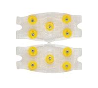 Ice Shoe Spikes - TPE Anti-Slip Traction Grips for Winter Walking Safety, Durable Crampons with 5 Steel Studs for Strong Ground Grip, Snow and Ice Shoe Cleats for Boots Hiking Climbing Outdoor Travel