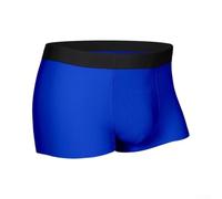 Ice Silk Boxer sans couture pour homme - Évacuation de l'humidité - Coupe extensible - Pour un usage quotidien - Taille L-3XL (bleu coloré, XXXL)