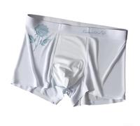 Ice Silk Caleçon sans couture pour homme - Sous-vêtement ultra fin, doux et respirant qui soutient l'amplitude de mouvement naturelle (XXXXL, bleu)