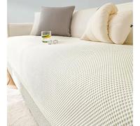 Ice Silk Cooling Beads Cushion Cover Non-Slip Scratch Proof - 3D Cooling Seat Pad Machine Washable, Fits Sofa Settee Couch Cover Slipcover for 1-4 Seater L Shape Corner Sectional(Color 1,90 * 210cm)