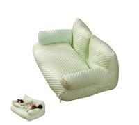 Ice Silk Cooling Pet Bed Breathable Washable Dog Sofa Bed, Removable and Washable Pet Bed, Dog Cooling Bed Summer Sleeping Cool Ice Silk Bed for Small Large Dogs (L,Green)
