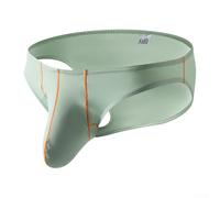 Ice Silk Slip confortable pour homme avec lignes élégantes, parfait pour un style de vie actif ou la détente à la maison (L vert)