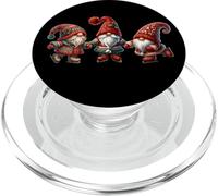 Ice Skating Christmas GNOME with Vintage Ice Skates for Xmas PopSockets PopGrip pour MagSafe