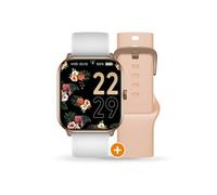 Montre connectée Ice-Watch Smart One 38 mm Or Rose avec Bracelet supplémentaire Rose Blanc